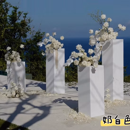 Wedding Tall Metal Table Centerpiece Stands Flower Vase Stand Gold Column Decoration