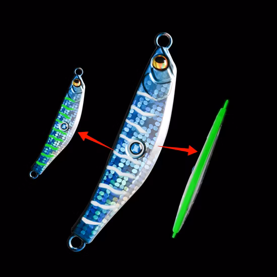 メタルジグ スローピッチ 発光ソルトウォーターフィッシング スロージギング ルアー